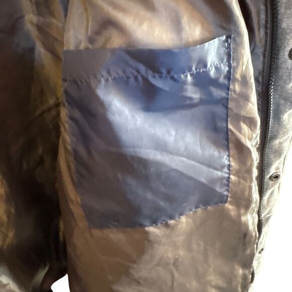 Old Navy Mens Gray Puffer Jacket With Sherpa Collar Size L Polyester Shell & Lin - Picture 6 of 6